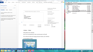 Office 2013 - Word 2013 Dokument in der E-Akte der Kanzleisoftware LawFirm (Dokumenten Viewer)