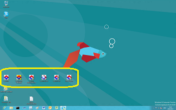 Windows 8 Kanzleisoftware Labortests - Windows 8 Desktop-Oberflche mit installiertem LawFirm Professional Echtsystem
