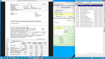Windows 10 Kanzleisoftware Labortests - LawFirm Professional - Dokumenten-Viewer mit Modern UI PDF Reader Integration (Elektronische Akte, E-Akte, Dokumentenmanagement, DMS)